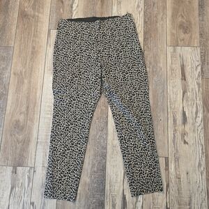 a new day Black and Tan Leopard Print Pants